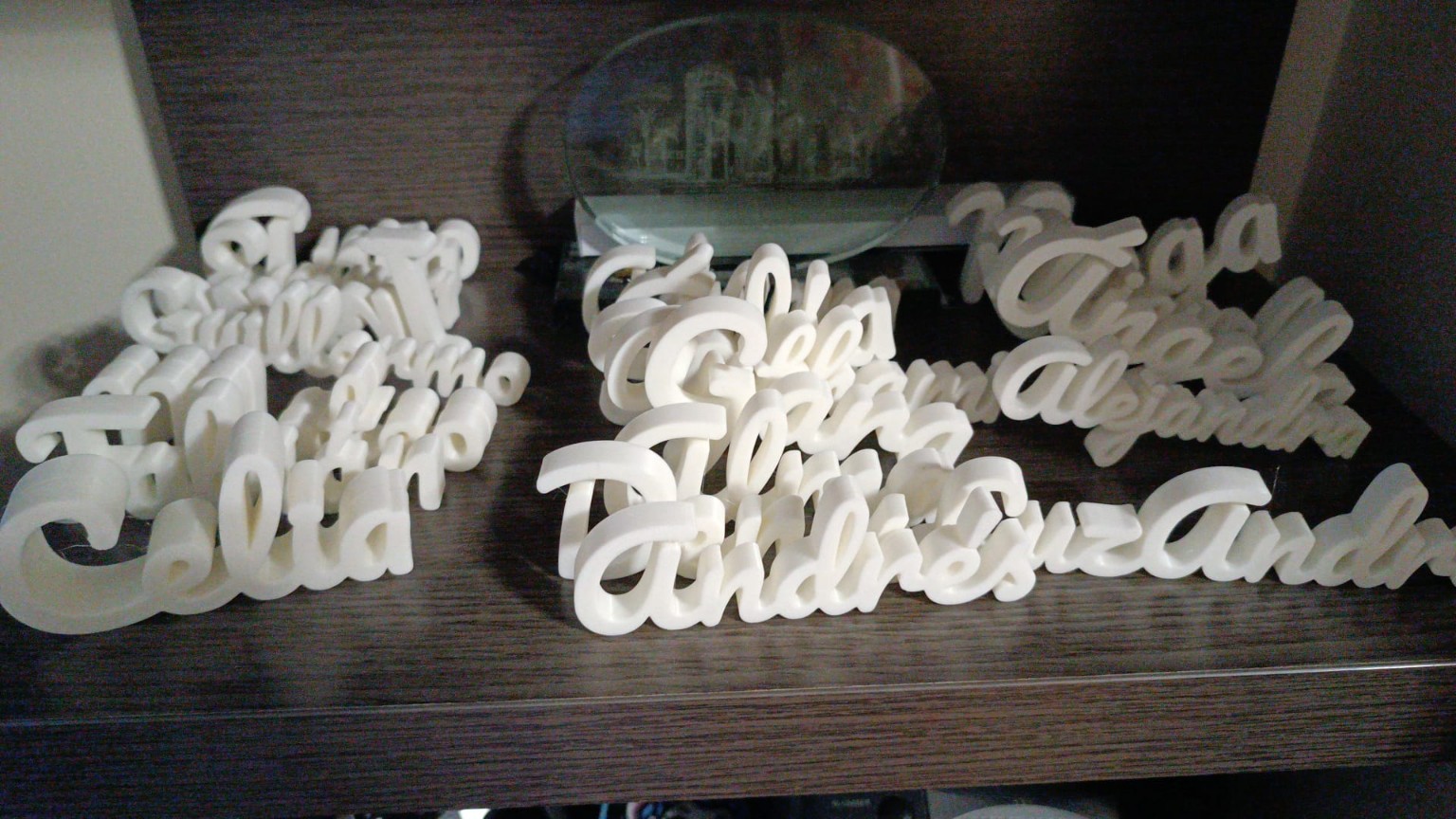 Nombres personalizados en 3D