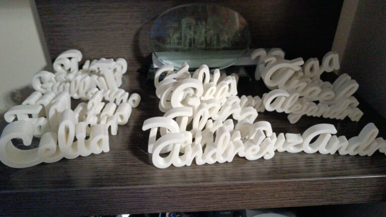 Nombres decorativos en 3D